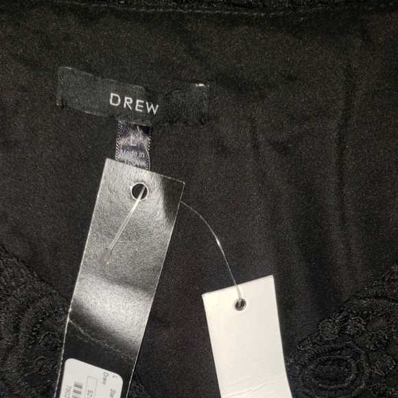 NWT DREW Lace Pointelle Kint V-Neck Top Size L - Picture 2 of 8